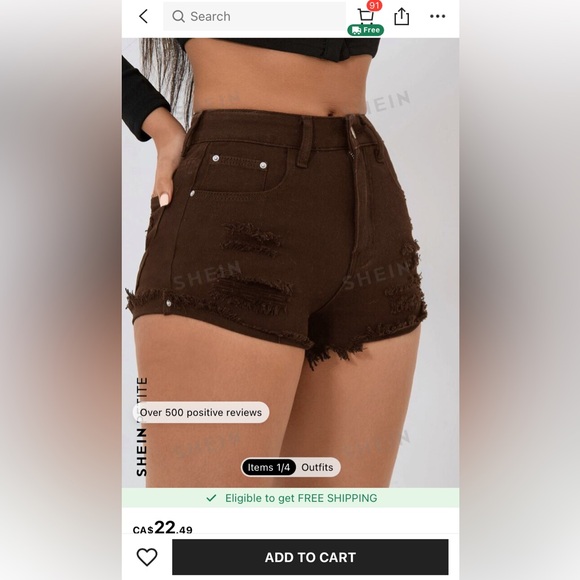 Jean shorts - Picture 3 of 3